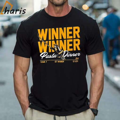 David Pastrnak Winner Winner Pasta Dinner Shirt