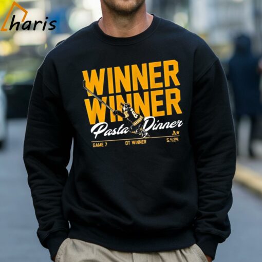 David Pastrnak Winner Winner Pasta Dinner Shirt