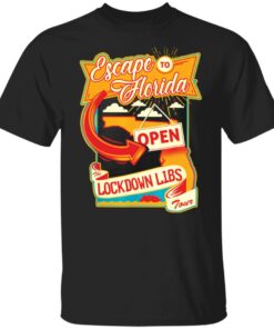 DeSantis lockdown libs escape to Florida shirt Shirt Sweatshirt Long Sleeve Hoodie Tank Mug