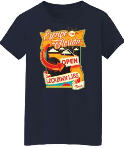 DeSantis lockdown libs escape to Florida shirt Shirt Sweatshirt Long Sleeve Hoodie Tank Mug