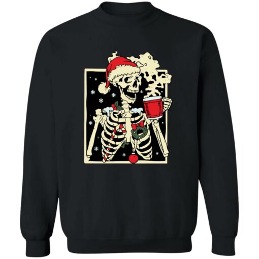 Dead inside Skeleton Christmas sweatshirt Shirt Sweatshirt Long Sleeve Hoodie Tank Mug