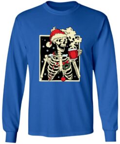 Dead inside Skeleton Christmas sweatshirt Shirt Sweatshirt Long Sleeve Hoodie Tank Mug
