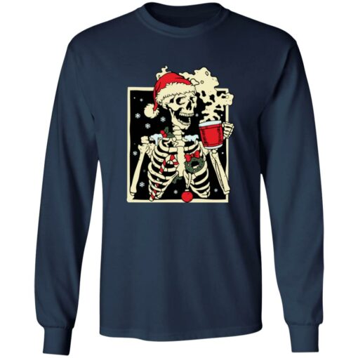 Dead inside Skeleton Christmas sweatshirt Shirt Sweatshirt Long Sleeve Hoodie Tank Mug