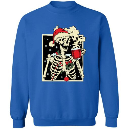 Dead inside Skeleton Christmas sweatshirt Shirt Sweatshirt Long Sleeve Hoodie Tank Mug