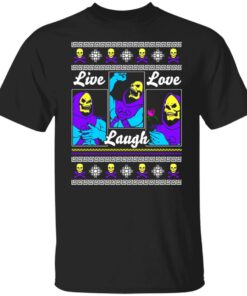 Death Live Laugh Love Christmas Sweater Shirt Sweatshirt Long Sleeve Hoodie Tank Mug