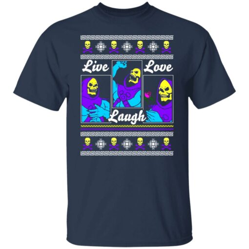 Death Live Laugh Love Christmas Sweater Shirt Sweatshirt Long Sleeve Hoodie Tank Mug