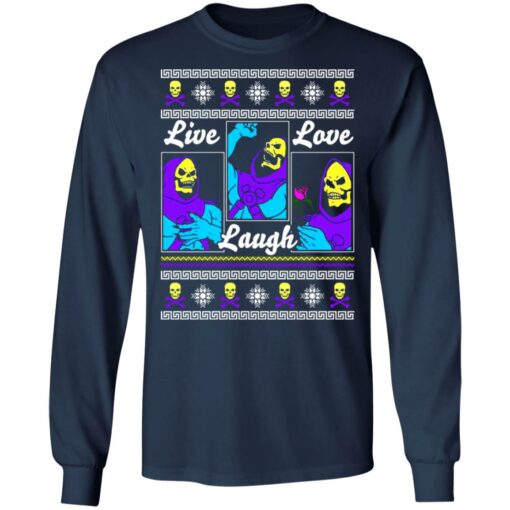 Death Live Laugh Love Christmas Sweater Shirt Sweatshirt Long Sleeve Hoodie Tank Mug