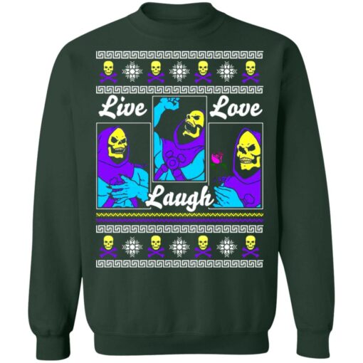 Death Live Laugh Love Christmas Sweater Shirt Sweatshirt Long Sleeve Hoodie Tank Mug