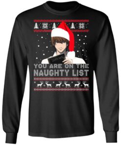 Death Note – You Are On The Naughty List Ugly Christmas Sweater Shirt