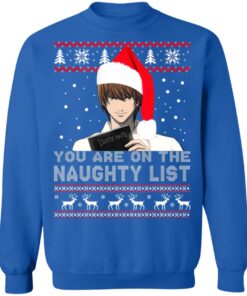 Death Note – You Are On The Naughty List Ugly Christmas Sweater Shirt