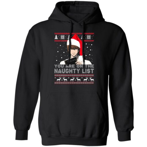 Death Note – You Are On The Naughty List Ugly Christmas Sweater Shirt