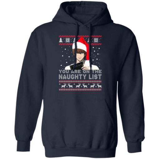 Death Note – You Are On The Naughty List Ugly Christmas Sweater Shirt