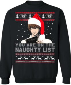 Death Note - You Are On The Naughty List Ugly Christmas Sweater Shirt 8 Death Note You Are On The Naughty List Ugly Christmas Sweater Shirt 6