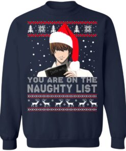 Death Note - You Are On The Naughty List Ugly Christmas Sweater Shirt 10 Death Note You Are On The Naughty List Ugly Christmas Sweater Shirt 8
