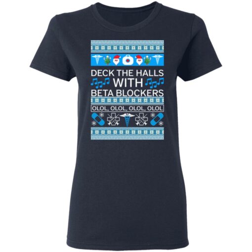 Deck The Halls With Beta Blockers Christmas Sweater Shirt Sweatshirt Long Sleeve Hoodie Tank Mug