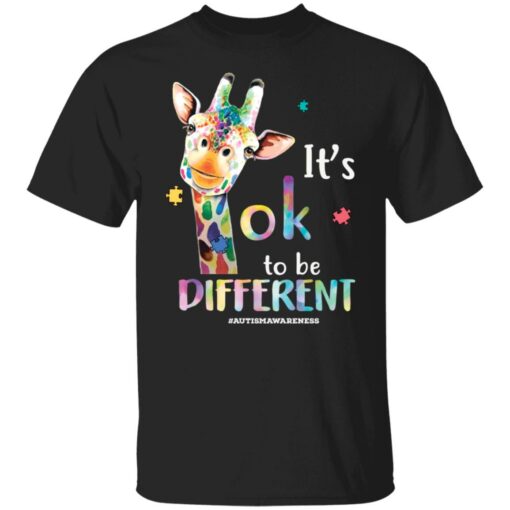 Deer it’s ok to be different autism awareness shirt Shirt Sweatshirt Long Sleeve Hoodie Tank Mug