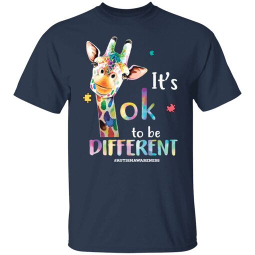 Deer it’s ok to be different autism awareness shirt Shirt Sweatshirt Long Sleeve Hoodie Tank Mug