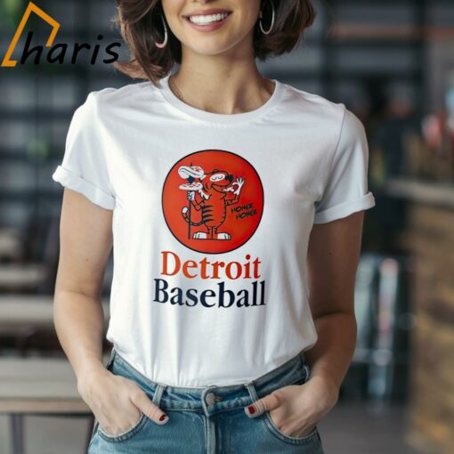 Detroit Tigers Baseball Pizza Spear Homer Homer Shirt