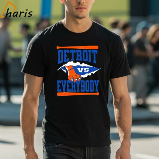 Detroit Tigers Vs Everybody Hand Shirt