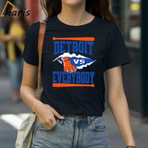 Detroit Tigers Vs Everybody Hand Shirt