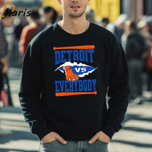 Detroit Tigers Vs Everybody Hand Shirt