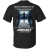 Devil Whispered Never Underestimate A Woman Who Was Born In January Shirt