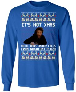 Die hard It’s not Christmas until you see Hans Gruber ugly sweater Shirt 4 Die hard It's not Christmas until you see Hans Gruber ugly sweater Shirt 3
