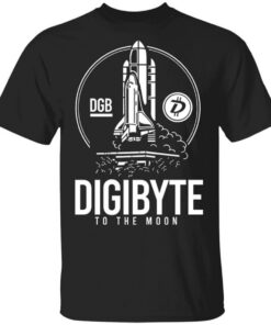 Digibyte To The Moon BTC DGB Bitcoin Crypto T-Shirts