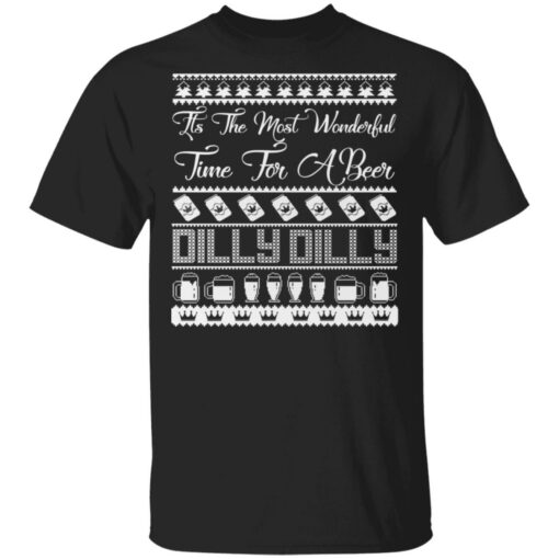 Dilly Dilly Its the Most Wonderful Time For A Beer Ugly Christmas Sweater Shirt