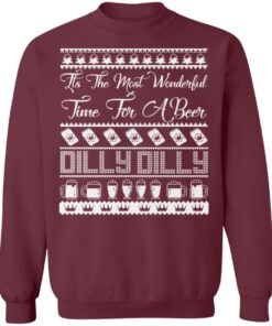 Dilly Dilly Its the Most Wonderful Time For A Beer Ugly Christmas Sweater Shirt 7 Dilly Dilly Its the Most Wonderful Time For A Beer Ugly Christmas Sweater Shirt 6