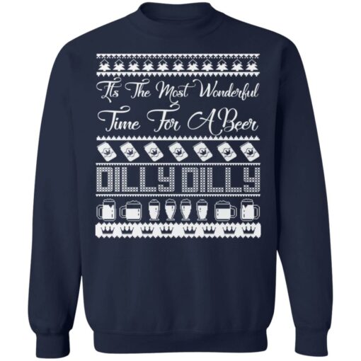 Dilly Dilly Its the Most Wonderful Time For A Beer Ugly Christmas Sweater Shirt