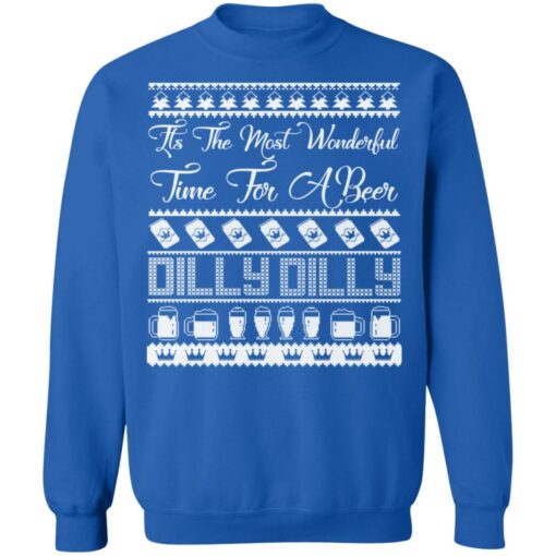 Dilly Dilly Its the Most Wonderful Time For A Beer Ugly Christmas Sweater Shirt