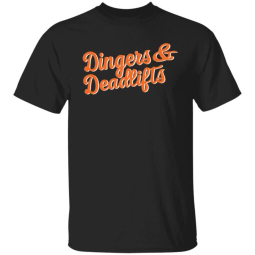 Dingers and deadlifts shirt Shirt Sweatshirt Long Sleeve Hoodie Tank Mug