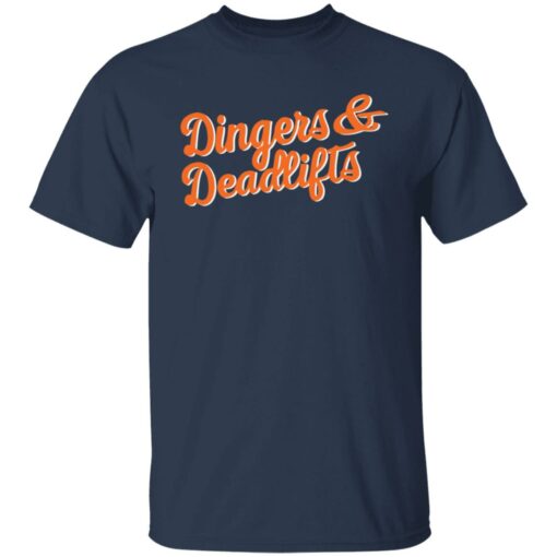 Dingers and deadlifts shirt Shirt Sweatshirt Long Sleeve Hoodie Tank Mug