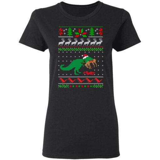 Dinosaur Ugly Christmas sweater Shirt Sweatshirt Long Sleeve Hoodie Tank Mug