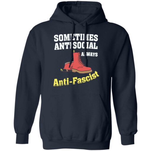 Doc boot sometimes antisocial always antifascist shirt Shirt Sweatshirt Long Sleeve Hoodie Tank Mug