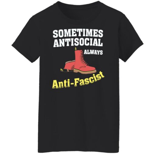 Doc boot sometimes antisocial always antifascist shirt Shirt Sweatshirt Long Sleeve Hoodie Tank Mug