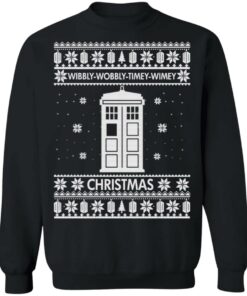 Doctor Who Wibbly Wobbly Timey Wimey Christmas sweatshirt Shirt Sweatshirt Long Sleeve Hoodie Tank Mug