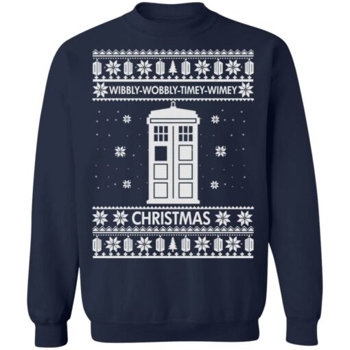 Doctor Who Wibbly Wobbly Timey Wimey Christmas sweatshirt Shirt Sweatshirt Long Sleeve Hoodie Tank Mug