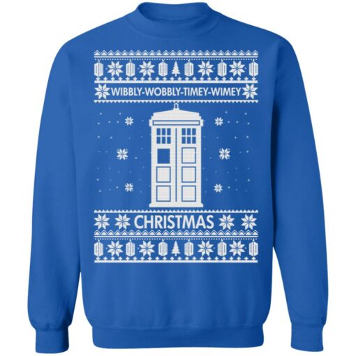 Doctor Who Wibbly Wobbly Timey Wimey Christmas sweatshirt Shirt Sweatshirt Long Sleeve Hoodie Tank Mug