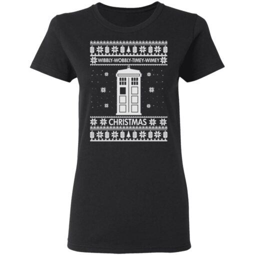 Doctor Who Wibbly Wobbly Timey Wimey Christmas sweatshirt Shirt Sweatshirt Long Sleeve Hoodie Tank Mug