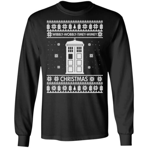 Doctor Who Wibbly Wobbly Timey Wimey Christmas sweatshirt Shirt Sweatshirt Long Sleeve Hoodie Tank Mug