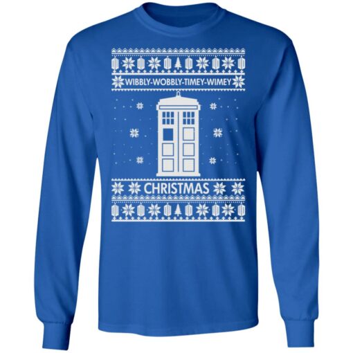 Doctor Who Wibbly Wobbly Timey Wimey Christmas sweatshirt Shirt Sweatshirt Long Sleeve Hoodie Tank Mug