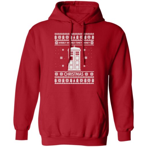 Doctor Who Wibbly Wobbly Timey Wimey Christmas sweatshirt Shirt Sweatshirt Long Sleeve Hoodie Tank Mug