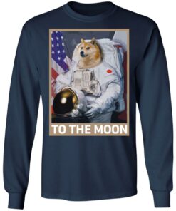 Dogecoin Astronaut to the Moon Blockchain HODL Crypto shirt