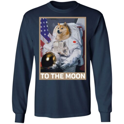 Dogecoin Astronaut to the Moon Blockchain HODL Crypto shirt