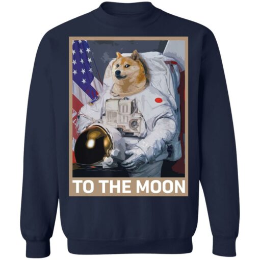 Dogecoin Astronaut to the Moon Blockchain HODL Crypto shirt