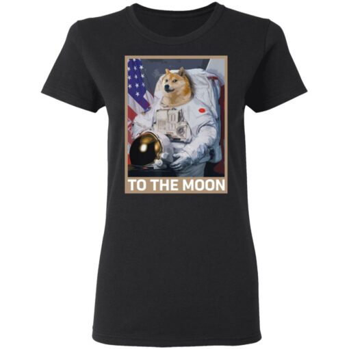 Dogecoin Astronaut to the Moon Blockchain HODL Crypto shirt