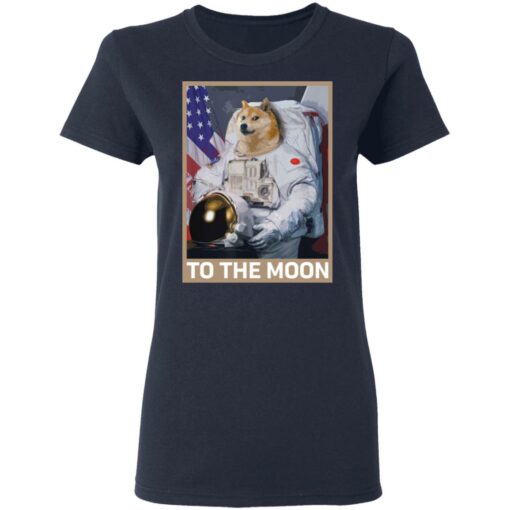 Dogecoin Astronaut to the Moon Blockchain HODL Crypto shirt