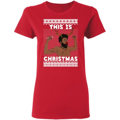 Donald Glover This is Christmas sweater Shirt Sweatshirt Long Sleeve Hoodie Tank Mug